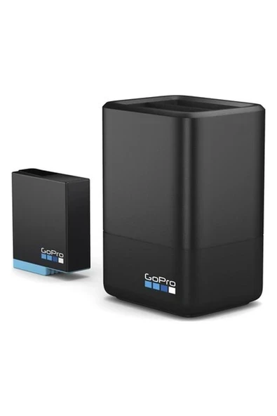 Gopro Dual Lithium-Ion Battery Charger With 1 x Battery For Hero8/7/6 Black ürün görseli 1
