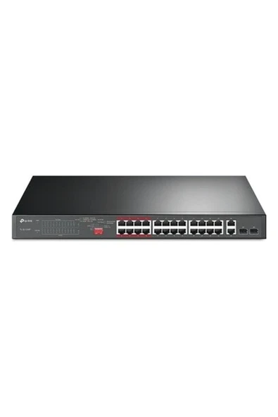 TP-Link TL-SL1226P 24-Port 10/100 Mbps + 2-Port Gigabit Swit. 2-Sfp 24-PORT(250W ürün görseli 1