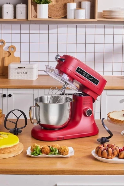 Pro Artisan Dijital Ekran Döküm Mutfak Şefi 1600W Red 5 Lt. ürün görseli 1