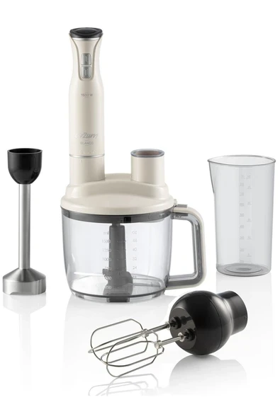 Beyaz Çok Amaçlı 1500W Blender Seti, Pratik ve Şık Tasarım ürün görseli 1