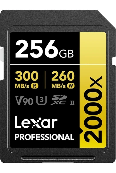 Lexar 256GB Lexar® Professional 2000X Sdxc™ Uhs-Iı Cards, - LSD2000256G-BNNNG ürün görseli 1