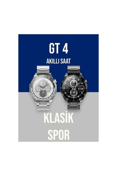Watch Gt 4 Akıllı Saat Spor Klasik 3 Kordon Yuvarlak Nfc Arama Tüm Bildirimler Sağlık Spor Takibi ürün görseli 1