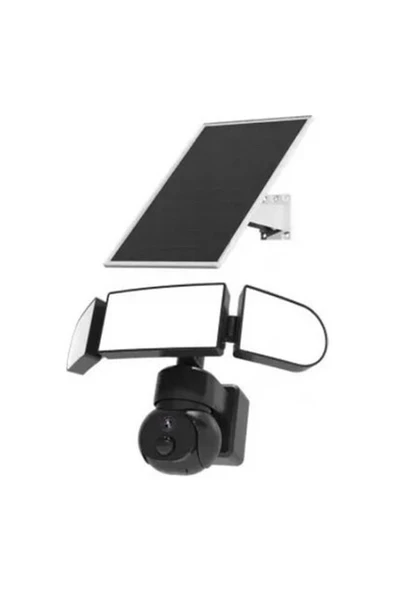 Uranıum ANP-PT4415BS4G-S 4mp 3.6mm Lens 4g/lte 50 Metre Floodlıght Gece Görüşü Siyah Renk IP65 Solar Kamera(Ubox) ürün görseli 1