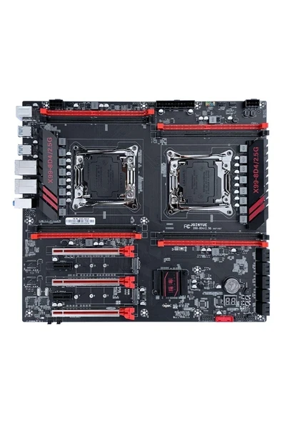 8D4 Intel X99 2666 MHz DDR4 Soket 2.5 Gbit Ethernet 2011-3 Çift İşlemci Destekli E-ATX Anakart ürün görseli 1