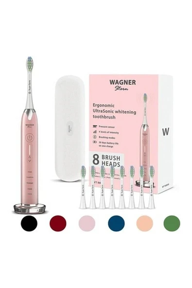Wagner Stern Basınç Sensörlü Ultrasonik Diş Fırçası 3D Pembe ürün görseli 1
