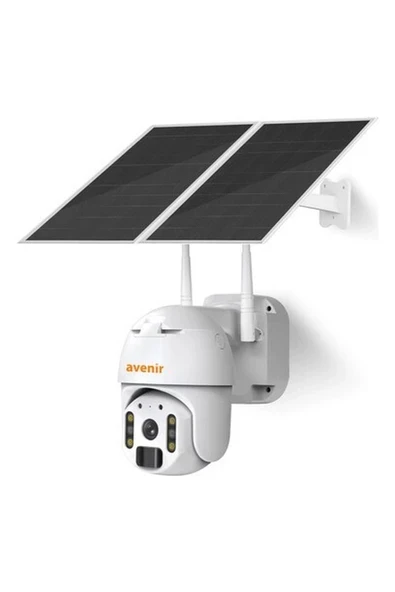 Avenir AV-M04 Sim Kartlı 4g Solar Panelli 7/24 Sürekli Kayıt Gece Görüşlü Akıllı Kamera ürün görseli 1