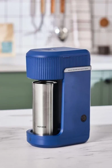 Karaca Mono Personal Filtre Kahve Makinesi ve Inox Kişisel Termos Hediyeli Marine ürün görseli 1