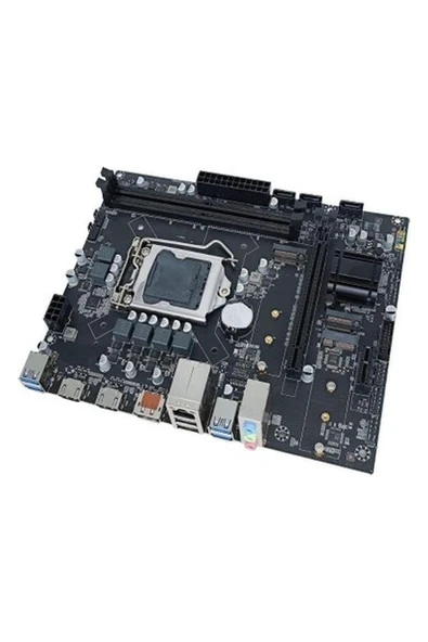 Xaser Intel H510 10.11GEN 1200P Ddr4 3200MHZ 2xhdmı 1xdp 1xnvme 1xm.2 1xwifi Slot M-Atx Anakart (Bulk) ürün görseli 1