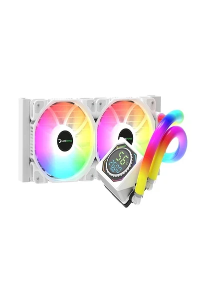 GamePower Skadi Square 240 ARGB Beyaz (RGB Borulu) 240mm Cpu Sıvı Soğutma ürün görseli 1