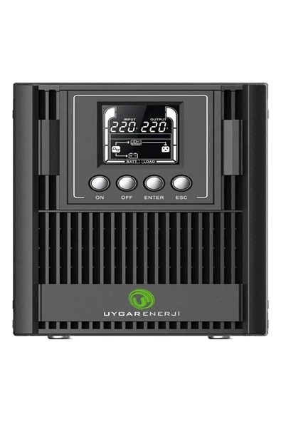 Uygar Enerji Time Tıme 1kva Onlıne LCD  Yeni Nesil Akü Kesintisiz Güç Kaynağı Ups (2×12V9AH) ürün görseli 1