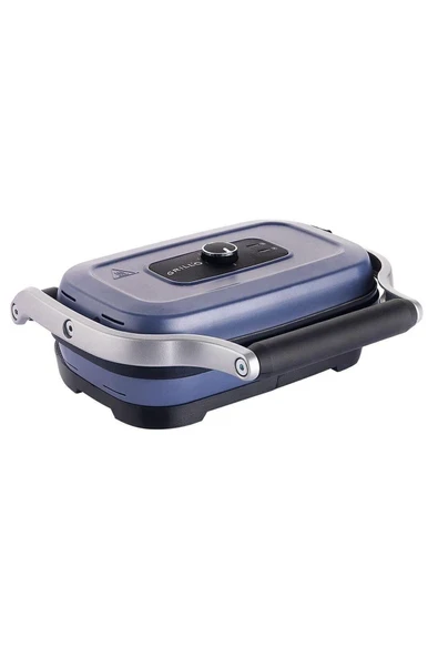 Mavi Renkli Çift Waffle Makinesi, Pratik ve Şık Ev Gereçleri ürün görseli 1