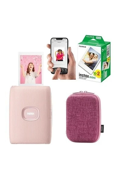 Fujifilm Instax Mini Link 2 Akıllı Telefon Yazıcısı 20'li Film ve Çantalı Seti 1 ürün görseli 1