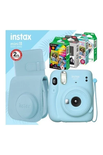 Fujifilm Instax Mini 11 Mavi Fotoğraf Makinesi ve Set ürün görseli 1