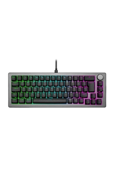Cooler Master CK720 Siyah RGB Hot Swap %65 Kailh Box White Switch Mekanik Kablolu Gaming Klavye ürün görseli 1