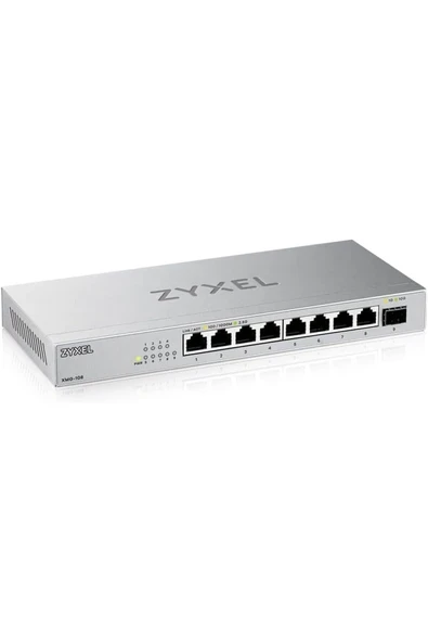 SheronShop 8-Port 2.5G Multi-Gig Unmanaged Switch | 1x 10G SFP+ | Masaüstü veya Duvar Montajı 11 ürün görseli 1