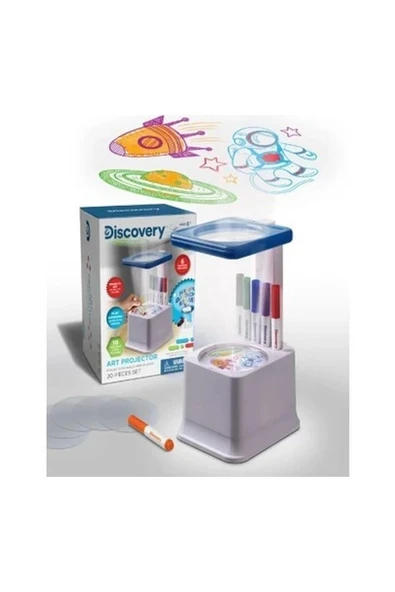 Discovery Kids - Eğlenceli Sanat Projeksiyonu ve Boyama Seti White ürün görseli 1