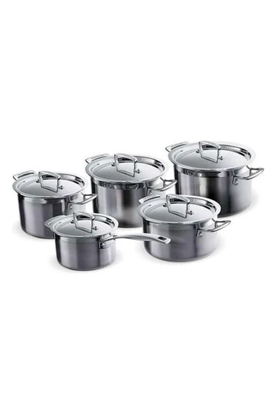 Le Creuset Trıply 10 Pcs Çelık Tencere Setı  9620940000-1000 ürün görseli 1