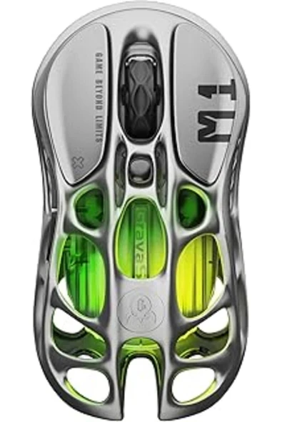 Gravastar Mercury M1 Pro Kablosuz Oyun Faresi, Magnezyum Alaşımlı Mmo Oyun Faresi, 26.000 Dpi, 88G ürün görseli 1