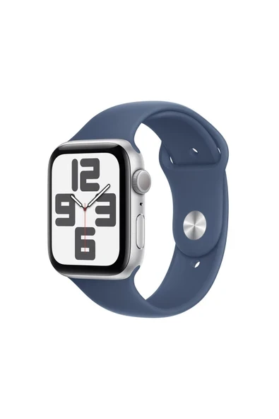 Watch SE GPS 40mm Gümüş Alüminyum Kasa + Kot Rengi Spor Kordon - M/L ürün görseli 1