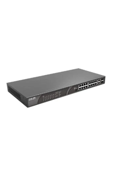 16-PORT 120W POE SWITCH REYEE RG-ES118S-LP 10/100 2X-SFP Yönetilemez Switch ürün görseli 1