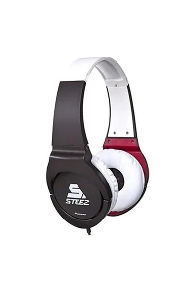 Pioneer SE-MJ721I-T Steez Kulak Üstü Stereo Kulaklık Black/white/red ürün görseli 1