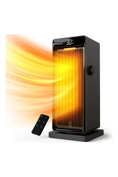 Omisoon Fan Isıtıcı 2000W, Eko Elektrikli Isıtıcı, Düşük Güç, Ptc, 24 Saat Zamanlayıcı, Salınım 90° ürün görseli 1