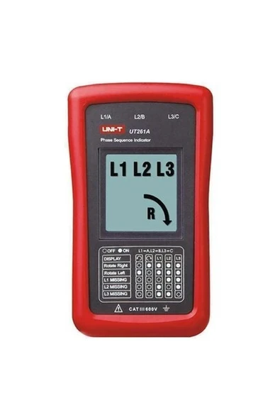 Uni-T Unit Ut 261A Dijital Faz Sırası Ölçer ürün görseli 1