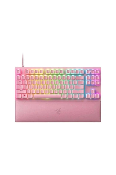 Razer Huntsman V2 Tenkeyless Kuvars Klavye ürün görseli 1