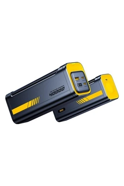 Aohi Starship 40.000 Mah 140W Pd3.1 Powerbank, Akıllı Dijital Göstergeli, 2si1 Arada  Taşınabilir Hızlı Şarj Cihazı, Şarj Istasyonu Siyah ürün görseli 1