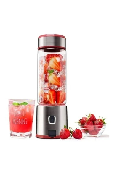 450 ml Taşınabilir Şarj Edilebilir Kişişel Blender Shake Smoothie Blender Keskin Bıçaklı Buz Kırıcı ürün görseli 1