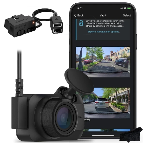 Garmin Dash Cam 3, 1080p, Tankınızı İmza Serisi Constant Power Sche ile izleyin ürün görseli 1