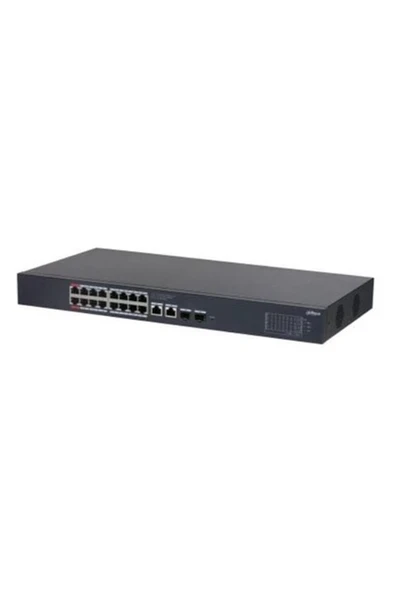 Dahua CS4220-16GT-240 16 Port 16XGE-2XGE-2XGE/SFP Bulut Yönetilebilir 240W Poe Switch ürün görseli 1