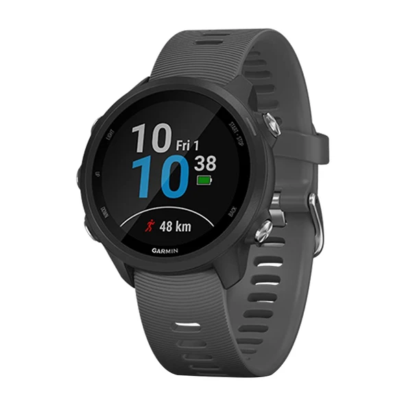 Garmin Forerunner 245, GPS Gelişmiş Koşu Dinamikleri, Kalp Bilgisi İzleme, Müzik Depolama ve Akıllı Bildirimler, Slate Gray ürün görseli 1