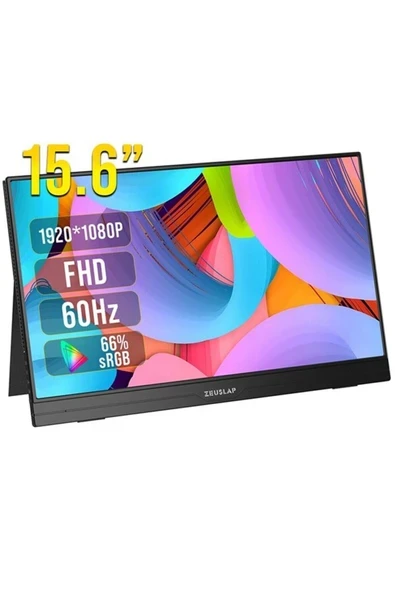 Zeuslap AP156 15.6'' 1920X1080 60Hz Fhd Ads-Ips Panel Type-C, Ultra Ince Taşınabilir Monitör (ZL-AP156) ürün görseli 1