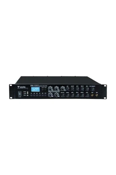 WM-150UT 6-bölgeli 150W MİKSER AMFİ 100V ürün görseli 1