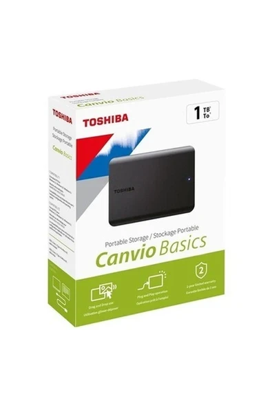 Toshiba Canvio Basic 1tb USB 3.2 GEN1-HDTB510EK3AA ürün görseli 1