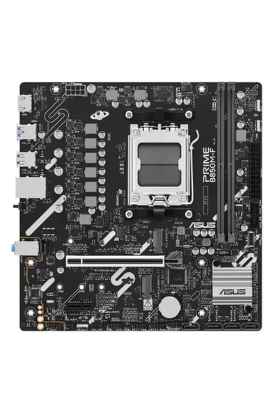 Asus Prıme B850M-F 2xddr5 Pcıe 5.0 2xm2 HDMI Am5  Amd Aura Sync Anakart ürün görseli 1