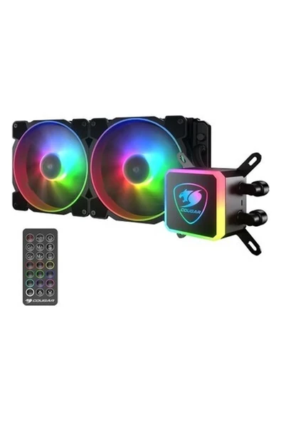 Cougar Aqua 240 RGB Işıklı 240 mm Sıvı Soğutmalı İşlemci Fanı Tr4 Uyumlu (CGR-AQUA-240 ARGB) ürün görseli 1