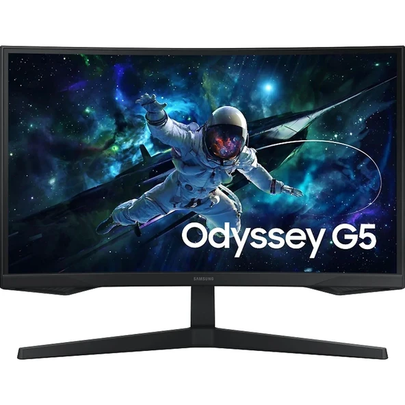 Samsung 27" Odyssey G5 G55C LS27CG552EUXUF 1ms 165Hz (Hdmı+Dp) Qhd Curved Gaming Monitör ürün görseli 1