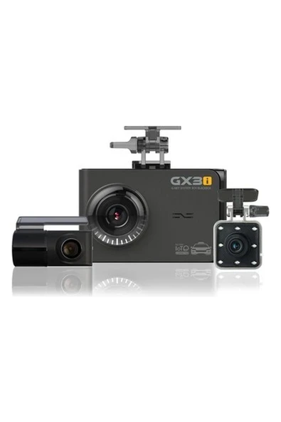 Gnet Gx3I 3 Kameralı 60Fps Fullhd Ekranlı Wi-Fi Araç Kamerası ürün görseli 1