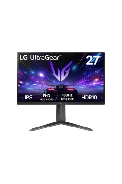 LG UltraGear 27GS65F-B 27 inç FHD 180Hz 1ms Pivot Asansör NVIDIA G-SYNC IPS Gaming Monitör ürün görseli 1