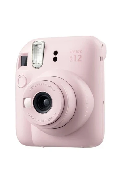 Instax Mini 12 Pembe Fotoğraf Makinesi 10'lu Film Şeffaf Kılıf ürün görseli 1