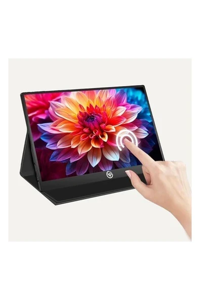Npo NPM6T 15.6" IPS Fhd 5ms 60Hz Type-C Telefon&oyun Konsolu Uyumlu Dokunmatik Taşınabilir Monitör ürün görseli 1
