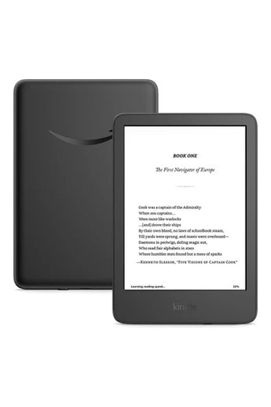 Amazon Kindle Basic 2024 E Kitap Okuyucu 16 GB Reklamlı ürün görseli 1