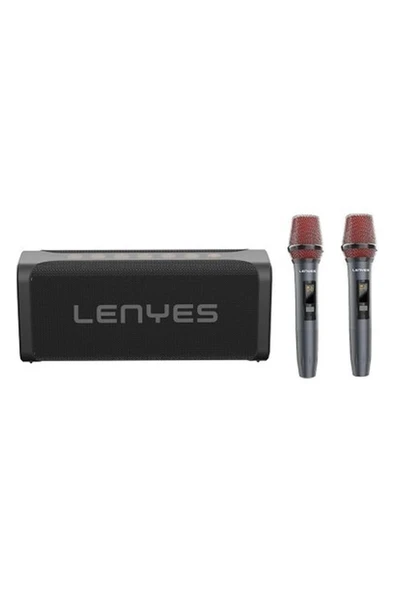 Lenyes S829 Karaoke Mikrofonlu Bluetooth Speaker Hoparlör V5.0 Siyah ürün görseli 1