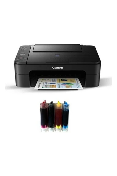 Canon Pixma E3340 Fotokopi + Tarayıcı +Wi Fi Airprint Yazıcı + Bitmeyen Kartuş Sistemi ürün görseli 1