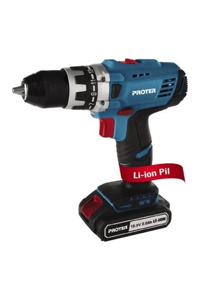 Proter Pst 418 Sl Akülü Vidalama Matkap ürün görseli 1