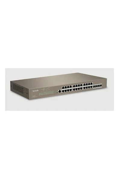 Tenda TEG3328F 24 Port 10-100-1000 Switch 4 Port Sfp L2 Çelik Kasa Rack Mount ürün görseli 1