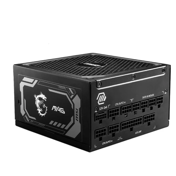 MSI MAG A1000GL PCIE5 1000W 80+ GOLD 135MM Fanlı Gaming Güç Kaynağı ürün görseli 1