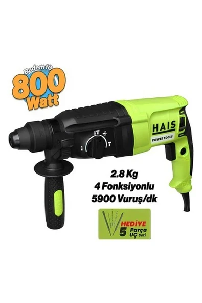 Haıs Z1A-2601SRE 800W Kırıcı Delici Matkap Sds Plus Beton Delme Kırma Darbeli Matkap ürün görseli 1